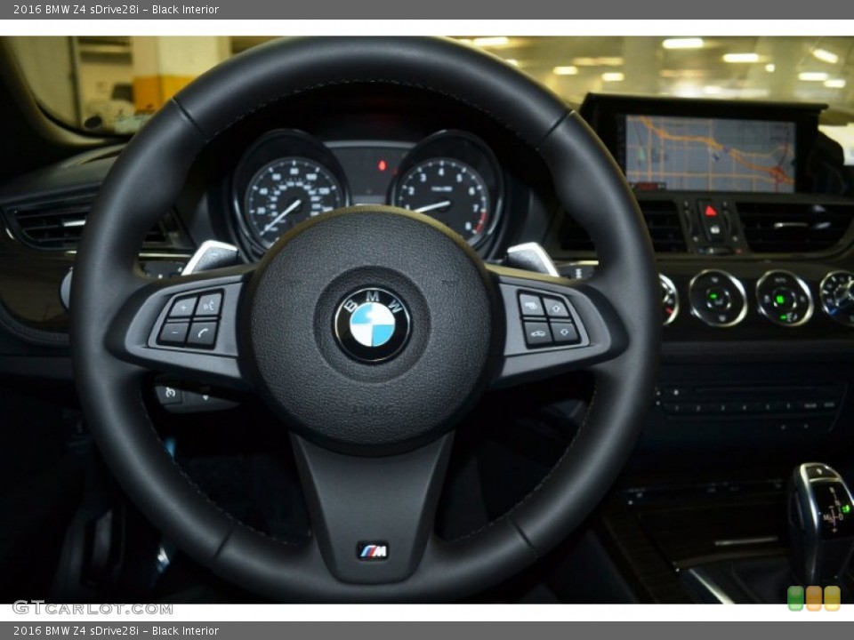 Black Interior Steering Wheel for the 2016 BMW Z4 sDrive28i #107425989