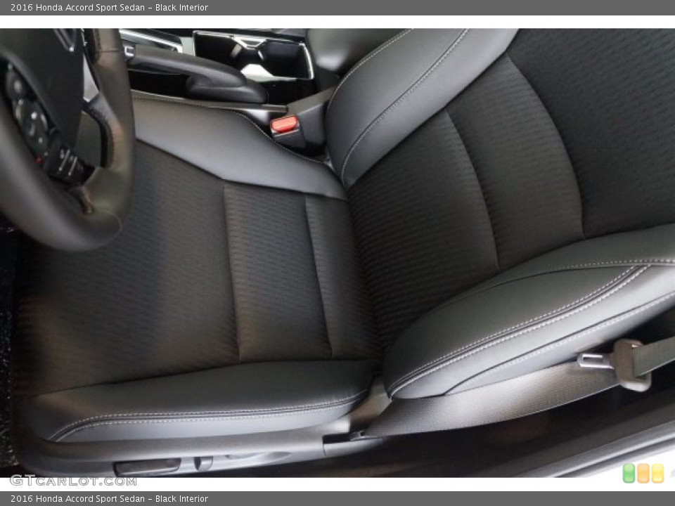 Black Interior Front Seat for the 2016 Honda Accord Sport Sedan #107427899