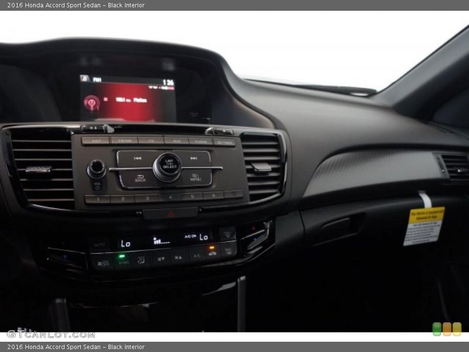 Black Interior Dashboard for the 2016 Honda Accord Sport Sedan #107427905