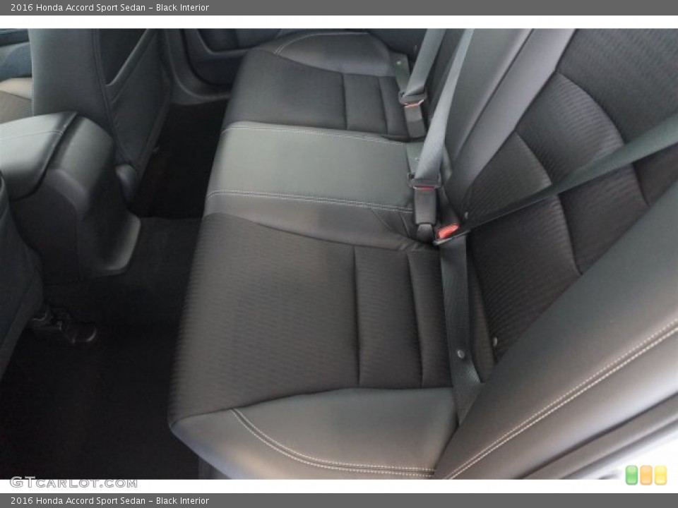Black Interior Rear Seat for the 2016 Honda Accord Sport Sedan #107427923