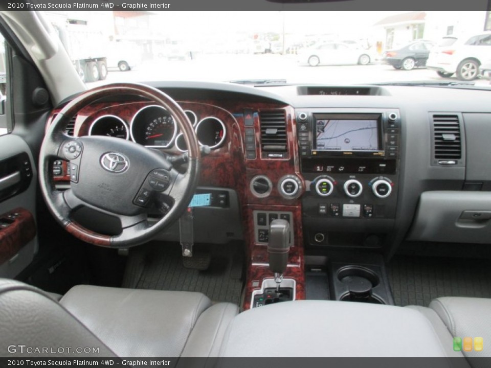 Graphite Interior Dashboard for the 2010 Toyota Sequoia Platinum 4WD #107429623