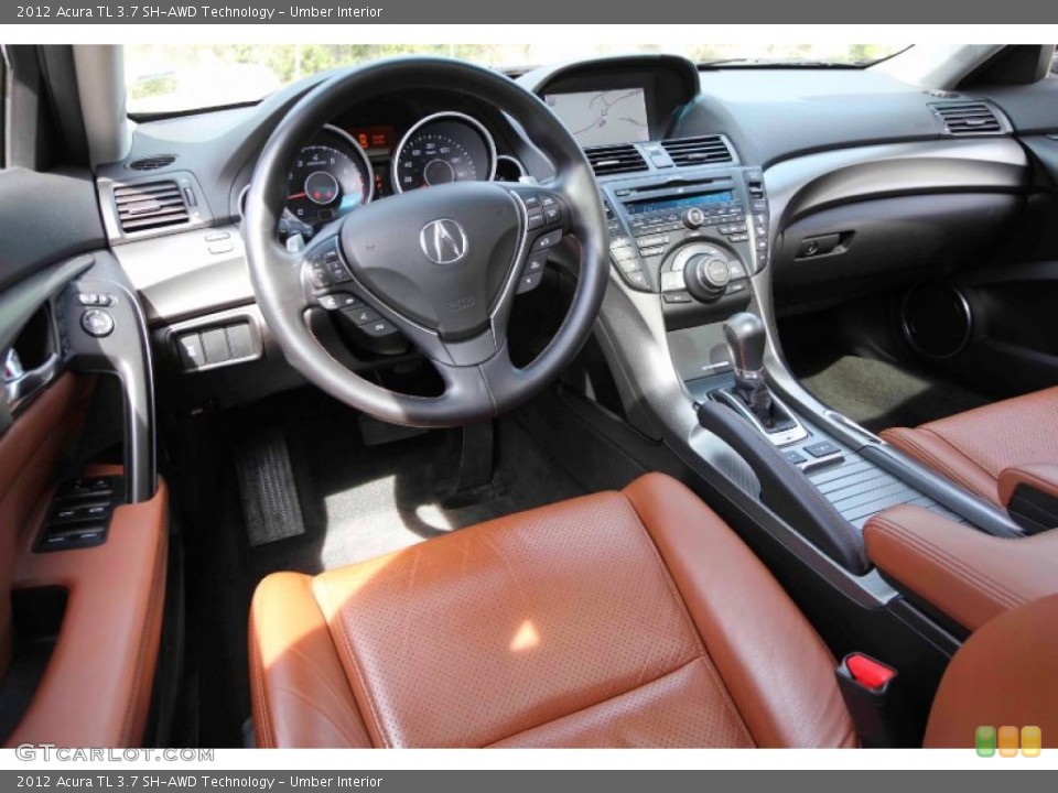 Umber Interior Prime Interior for the 2012 Acura TL 3.7 SH-AWD Technology #107432298