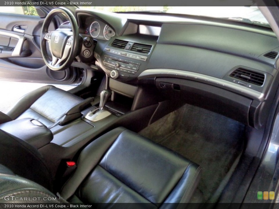 Black Interior Dashboard for the 2010 Honda Accord EX-L V6 Coupe #107432572