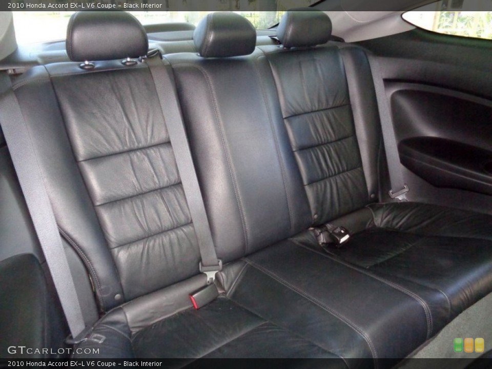 Black Interior Rear Seat for the 2010 Honda Accord EX-L V6 Coupe #107432620