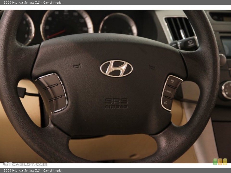 Camel Interior Steering Wheel for the 2009 Hyundai Sonata GLS #107435407