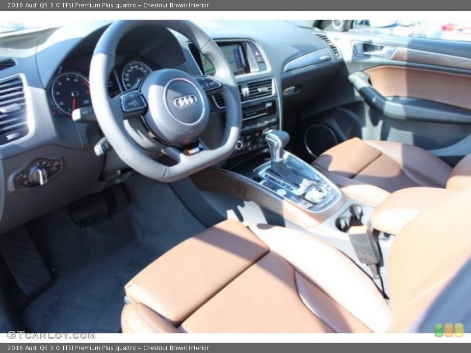 Chestnut Brown Interior Photo for the 2016 Audi Q5 3.0 TFSI Premium Plus quattro #107436721