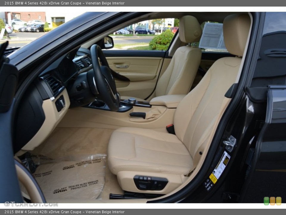 Venetian Beige Interior Front Seat for the 2015 BMW 4 Series 428i xDrive Gran Coupe #107438455