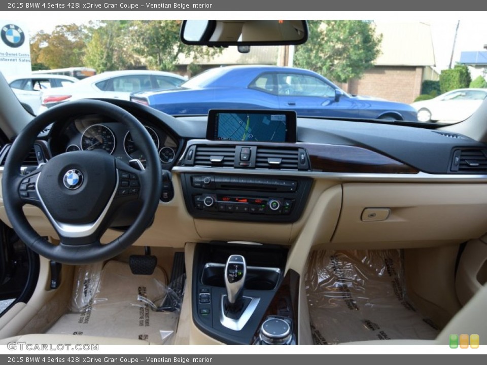 Venetian Beige Interior Dashboard for the 2015 BMW 4 Series 428i xDrive Gran Coupe #107438537