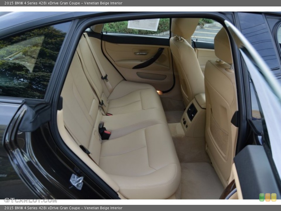 Venetian Beige Interior Rear Seat for the 2015 BMW 4 Series 428i xDrive Gran Coupe #107438764
