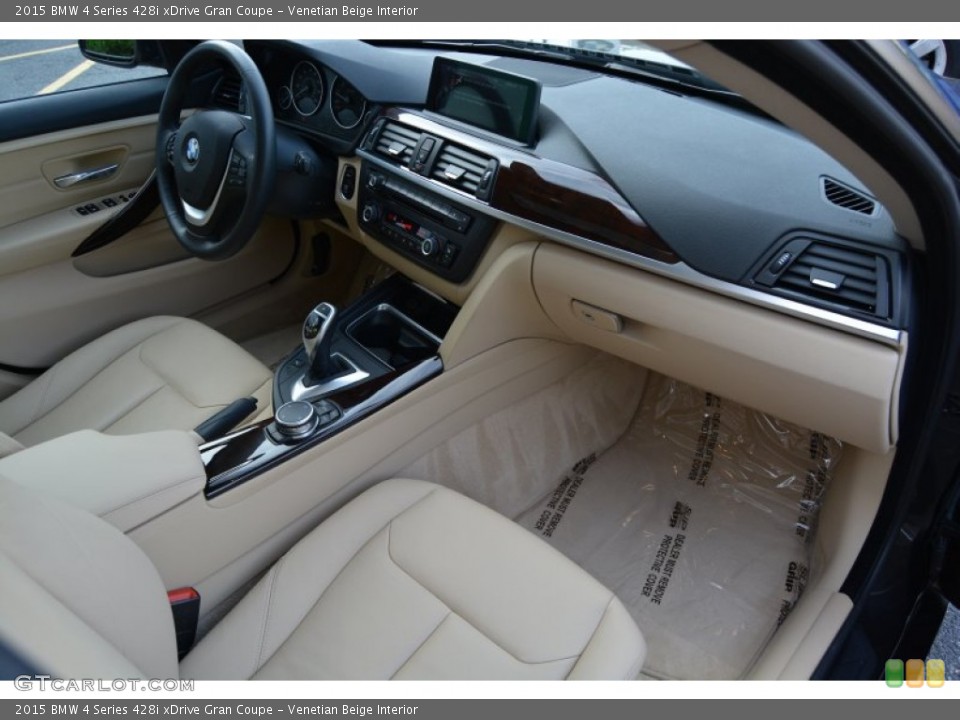 Venetian Beige Interior Dashboard for the 2015 BMW 4 Series 428i xDrive Gran Coupe #107438812