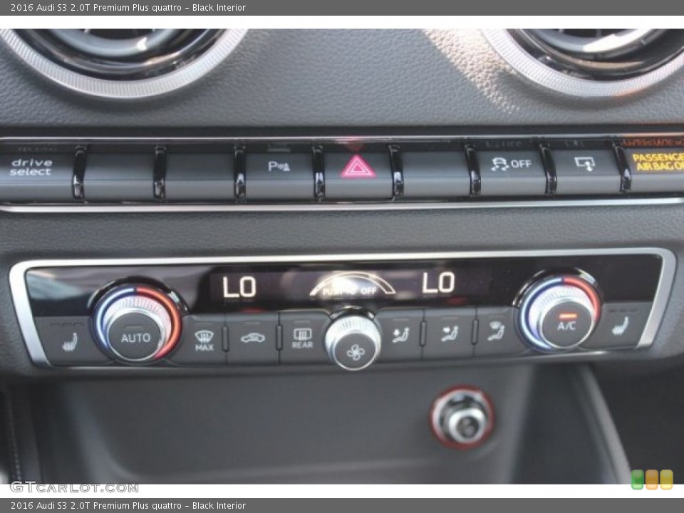 Black Interior Controls for the 2016 Audi S3 2.0T Premium Plus quattro #107441774