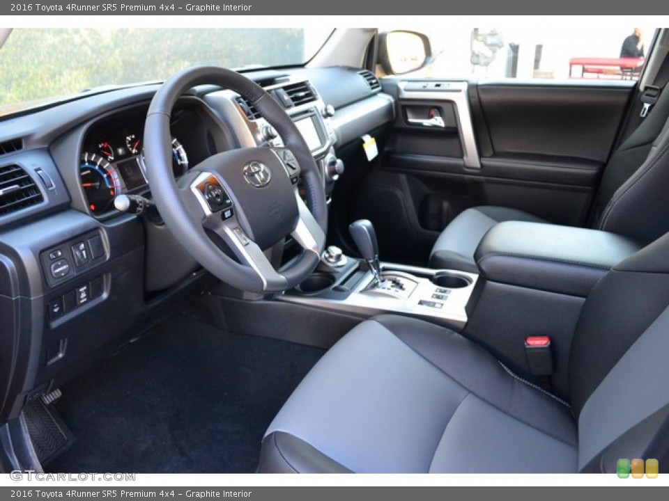 Graphite Interior Photo for the 2016 Toyota 4Runner SR5 Premium 4x4 #107443375
