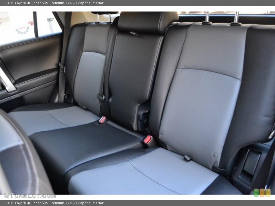 Graphite Interior Rear Seat for the 2016 Toyota 4Runner SR5 Premium 4x4 #107443408
