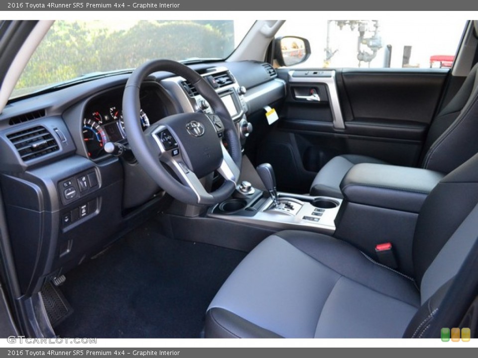 Graphite Interior Photo for the 2016 Toyota 4Runner SR5 Premium 4x4 #107443552