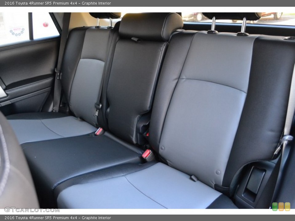 Graphite Interior Rear Seat for the 2016 Toyota 4Runner SR5 Premium 4x4 #107443585