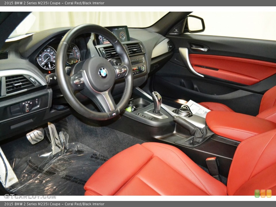 Coral Red/Black Interior Prime Interior for the 2015 BMW 2 Series M235i Coupe #107445868
