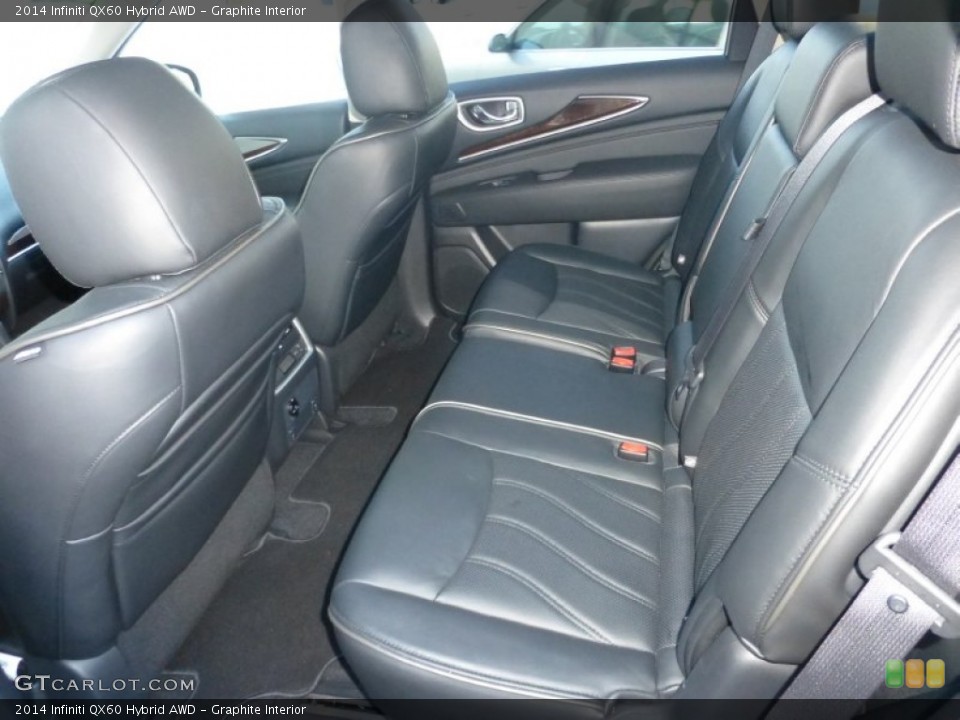 Graphite Interior Rear Seat for the 2014 Infiniti QX60 Hybrid AWD #107447473