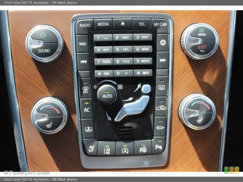 Off-Black Interior Controls for the 2016 Volvo S60 T5 Inscription #107448910