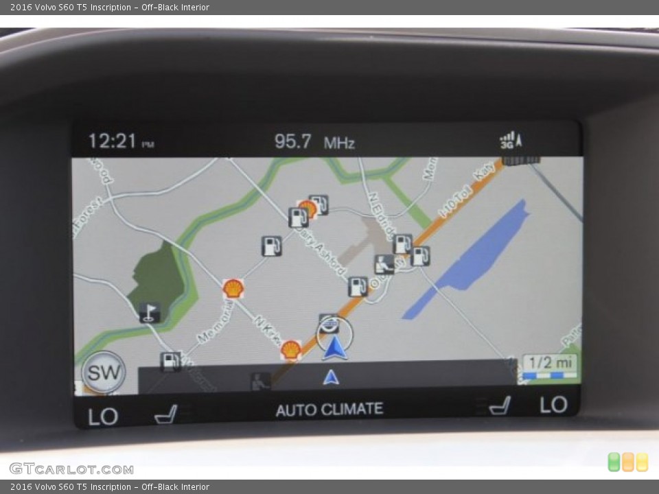 Off-Black Interior Navigation for the 2016 Volvo S60 T5 Inscription #107448931