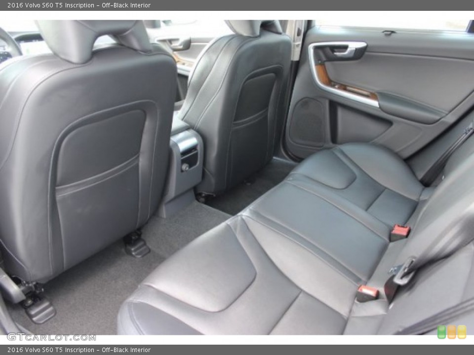 Off-Black Interior Rear Seat for the 2016 Volvo S60 T5 Inscription #107449111