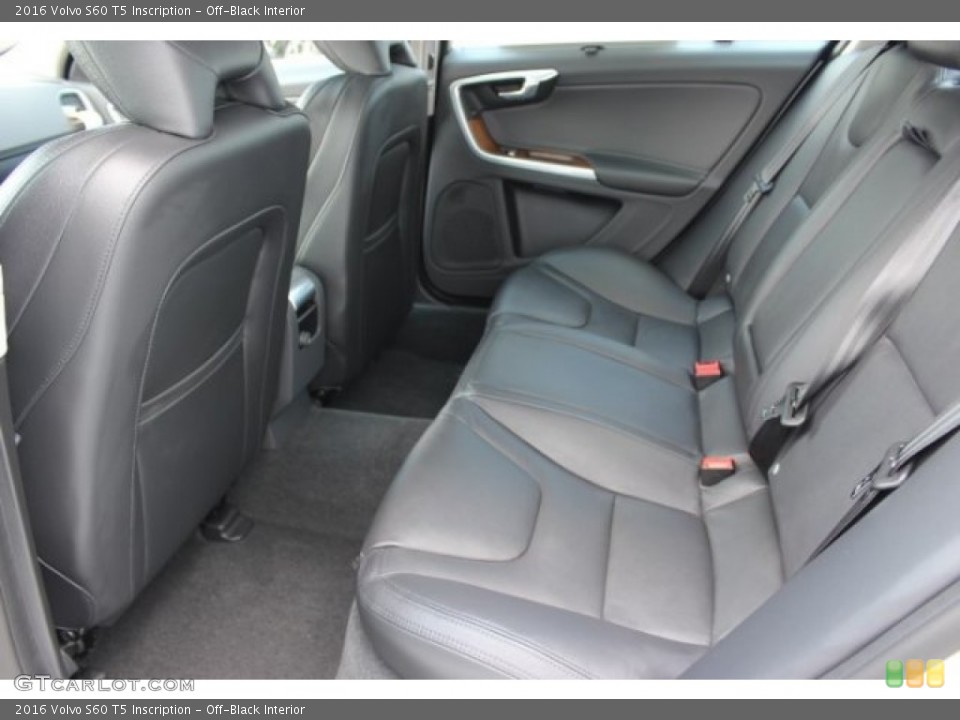 Off-Black Interior Rear Seat for the 2016 Volvo S60 T5 Inscription #107449129