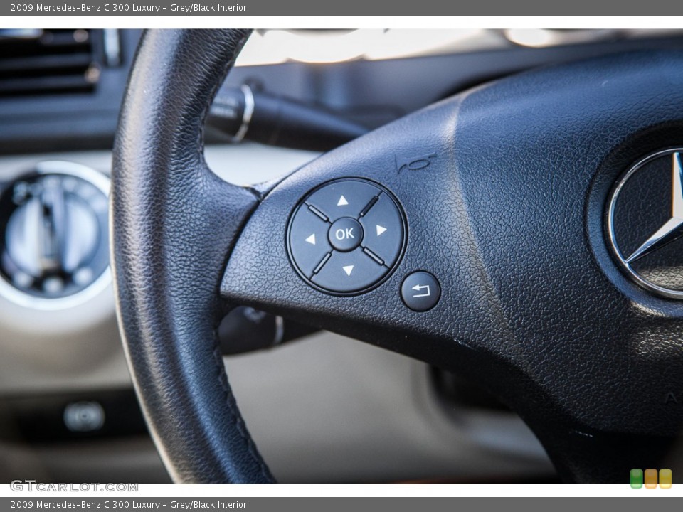 Grey/Black Interior Controls for the 2009 Mercedes-Benz C 300 Luxury #107453878