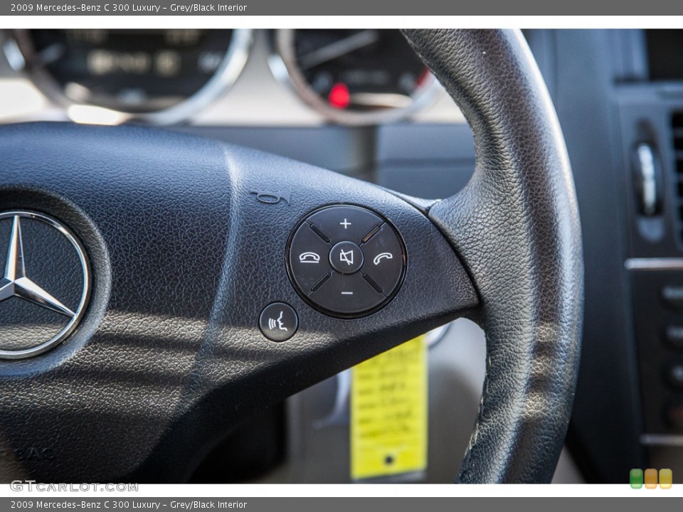 Grey/Black Interior Controls for the 2009 Mercedes-Benz C 300 Luxury #107453911