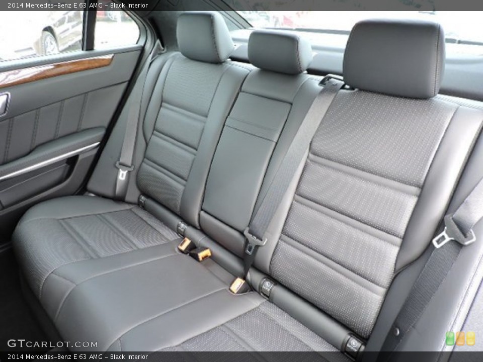 Black Interior Rear Seat for the 2014 Mercedes-Benz E 63 AMG #107454280