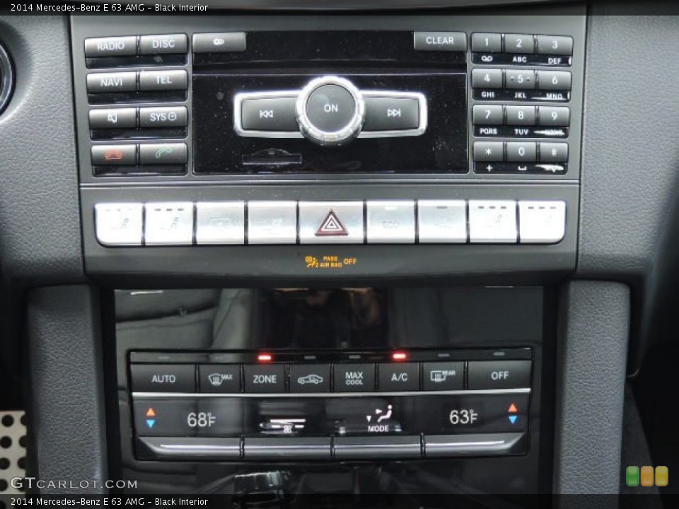 Black Interior Controls for the 2014 Mercedes-Benz E 63 AMG #107454334