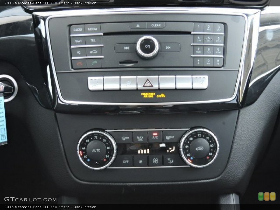 Black Interior Controls for the 2016 Mercedes-Benz GLE 350 4Matic #107455849