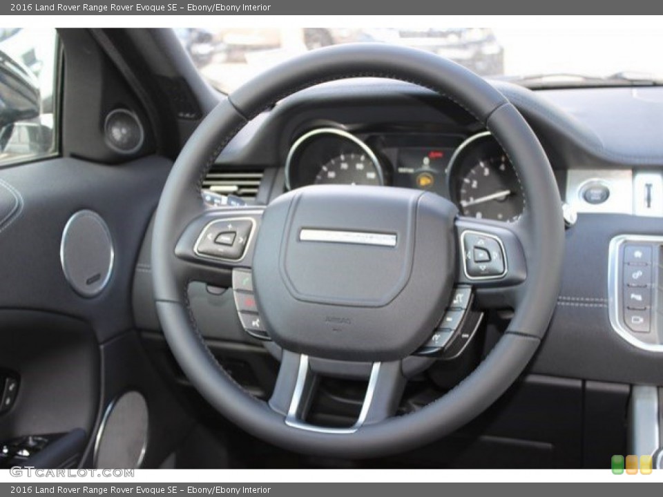 Ebony/Ebony Interior Steering Wheel for the 2016 Land Rover Range Rover Evoque SE #107457523