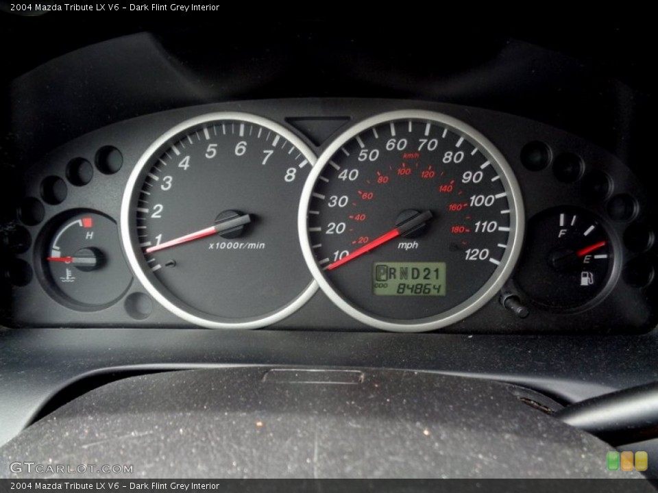 Dark Flint Grey Interior Gauges for the 2004 Mazda Tribute LX V6 #107461751