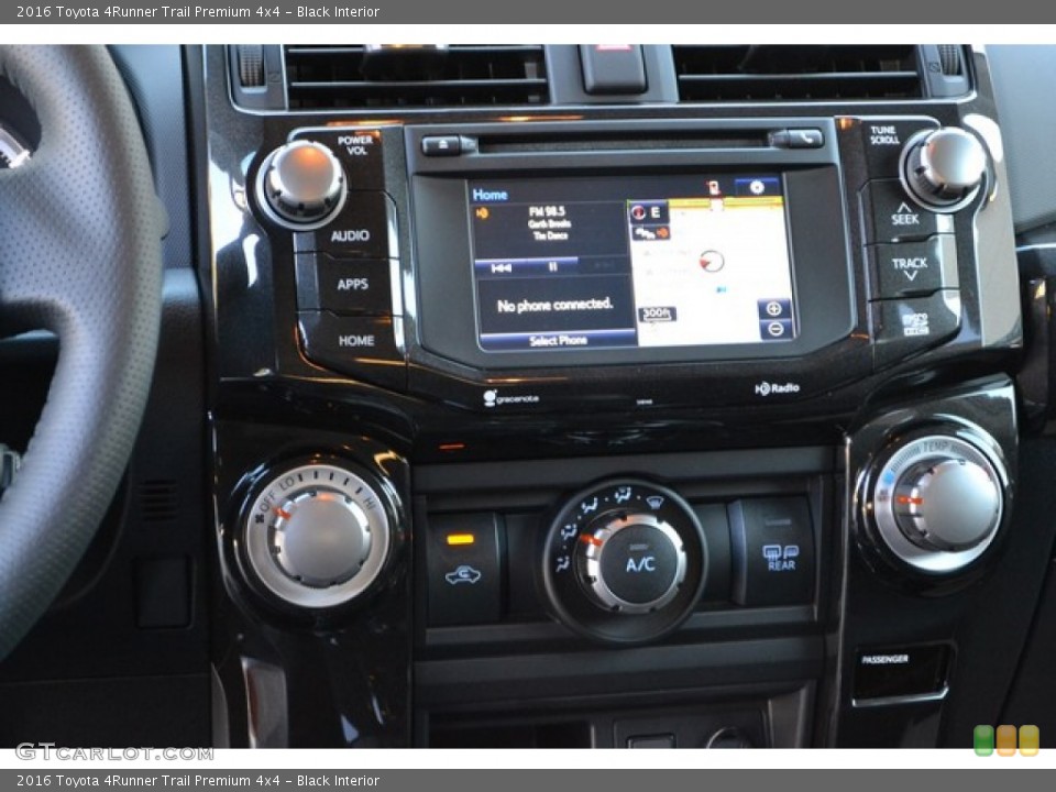 Black Interior Controls for the 2016 Toyota 4Runner Trail Premium 4x4 #107463410