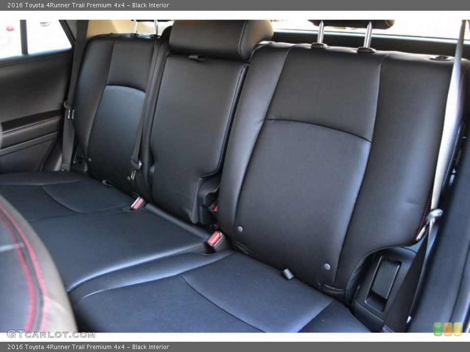 Black Interior Rear Seat for the 2016 Toyota 4Runner Trail Premium 4x4 #107463682