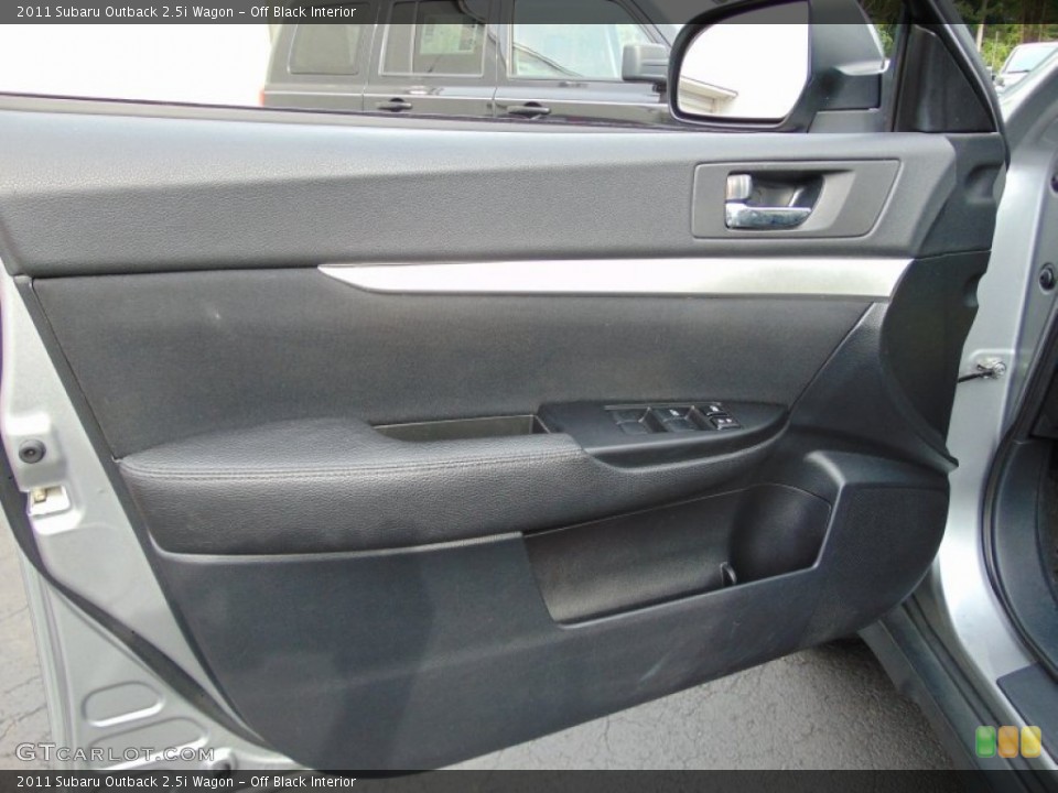 Off Black Interior Door Panel for the 2011 Subaru Outback 2.5i Wagon #107464628