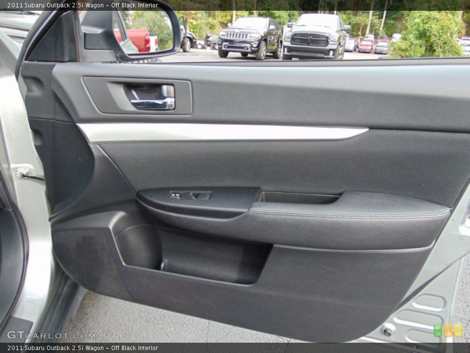 Off Black Interior Door Panel for the 2011 Subaru Outback 2.5i Wagon #107464733