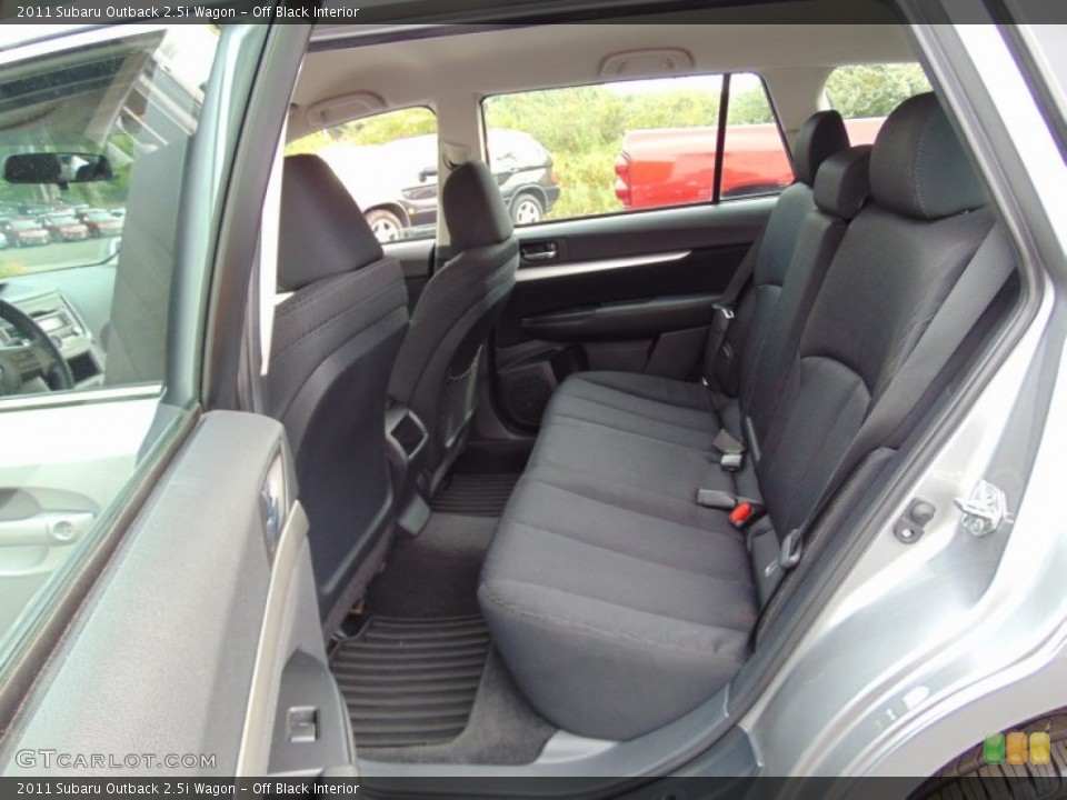 Off Black Interior Rear Seat for the 2011 Subaru Outback 2.5i Wagon #107464793