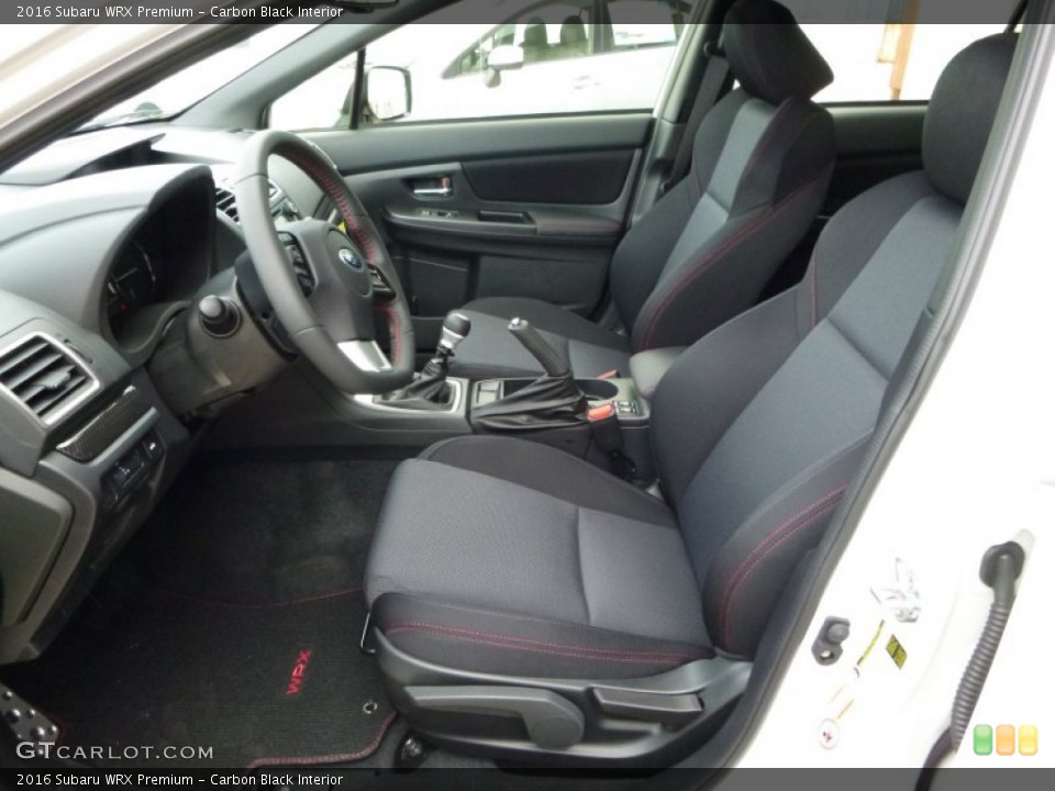 Carbon Black Interior Photo for the 2016 Subaru WRX Premium #107471270