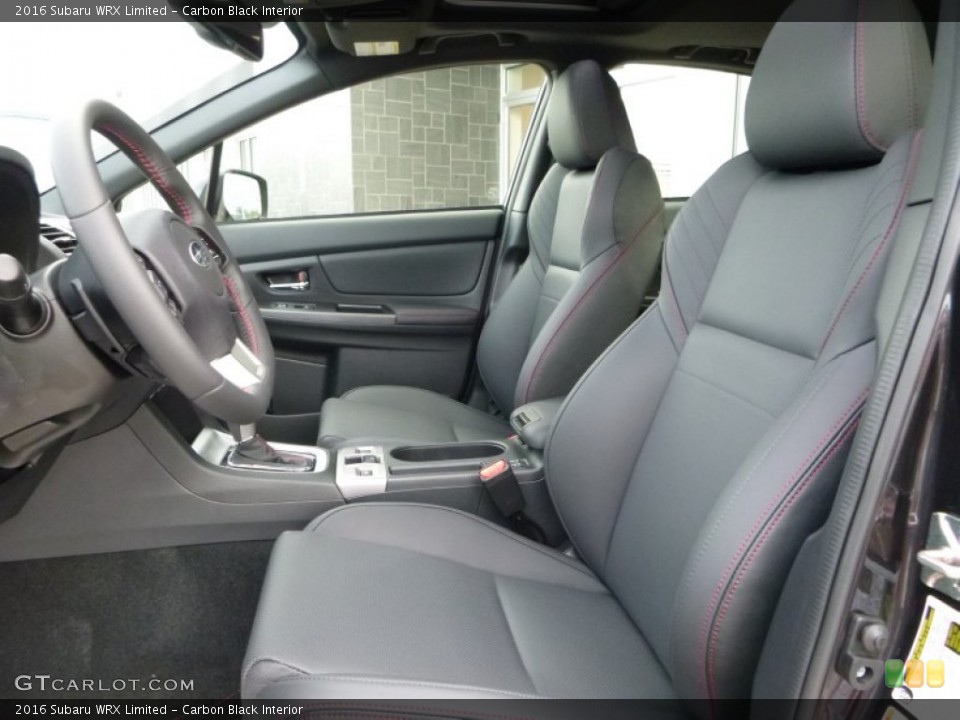 Carbon Black Interior Photo for the 2016 Subaru WRX Limited #107472182
