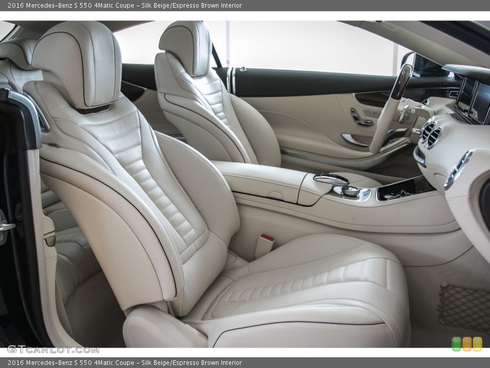 Silk Beige/Espresso Brown Interior Photo for the 2016 Mercedes-Benz S 550 4Matic Coupe #107473520