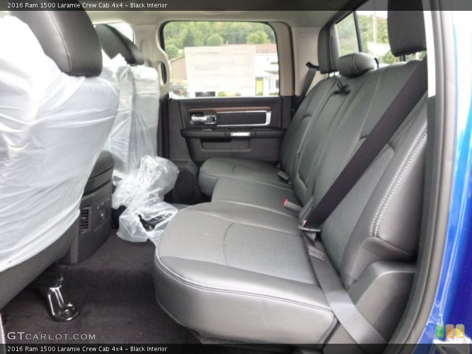 Black Interior Rear Seat for the 2016 Ram 1500 Laramie Crew Cab 4x4 #107477645