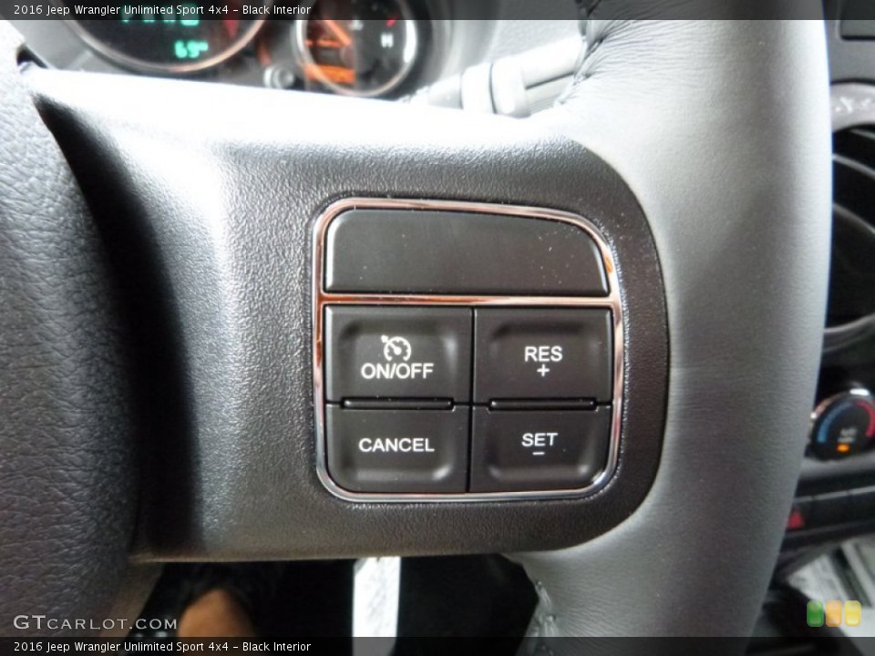 Black Interior Controls for the 2016 Jeep Wrangler Unlimited Sport 4x4 #107477861