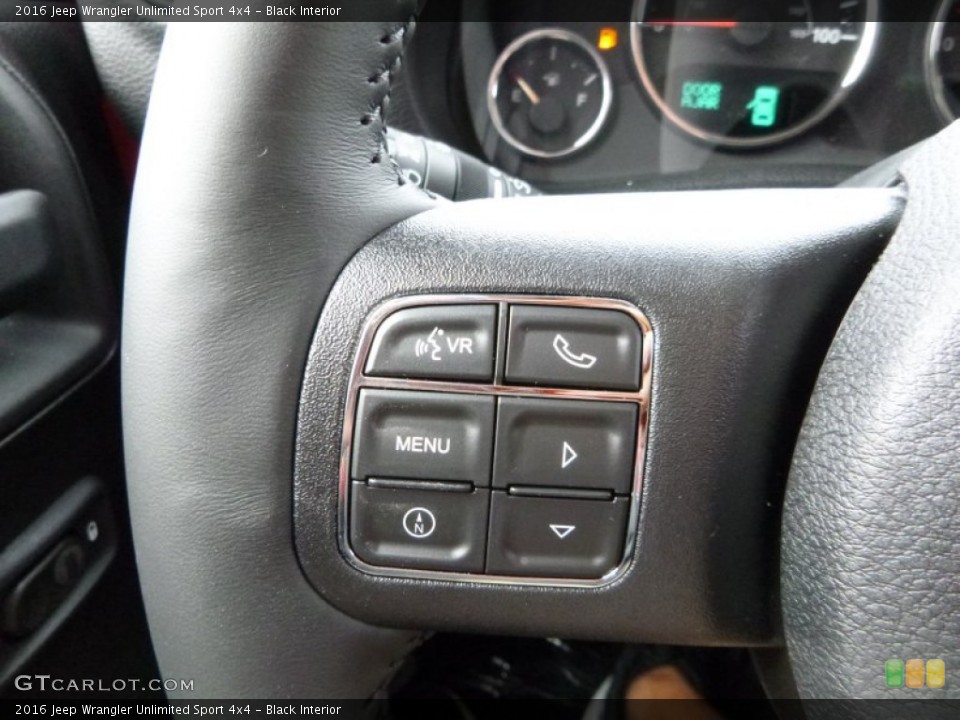 Black Interior Controls for the 2016 Jeep Wrangler Unlimited Sport 4x4 #107477864