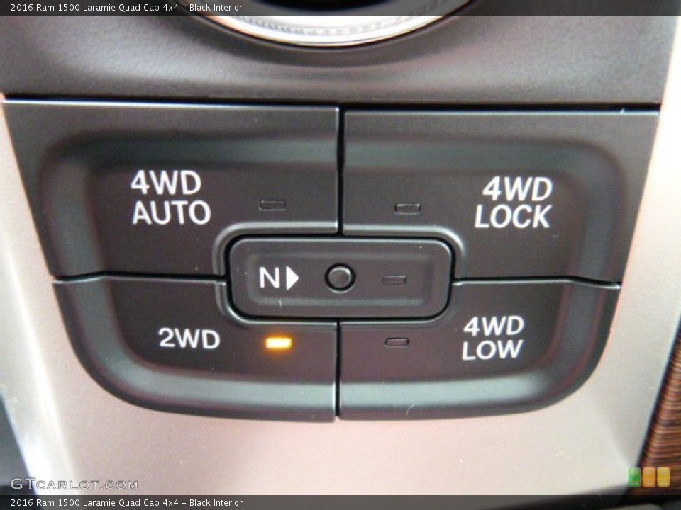 Black Interior Controls for the 2016 Ram 1500 Laramie Quad Cab 4x4 #107482323