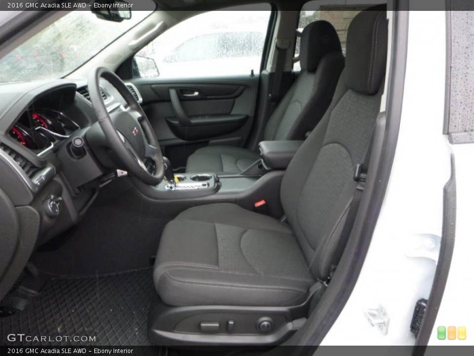 Ebony Interior Front Seat for the 2016 GMC Acadia SLE AWD #107484120