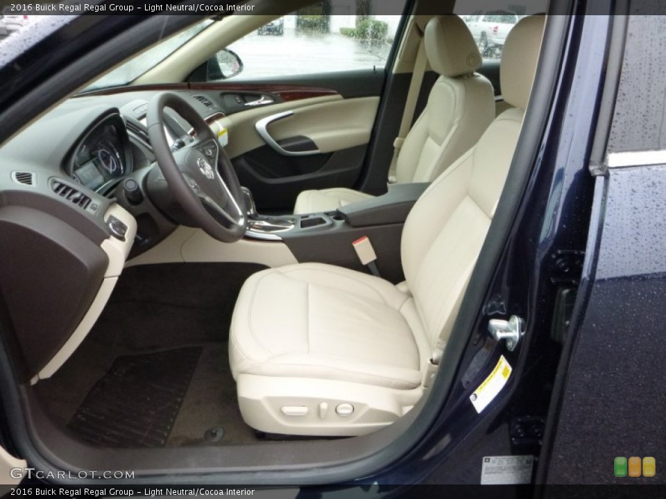 Light Neutral/Cocoa Interior Front Seat for the 2016 Buick Regal Regal Group #107484927