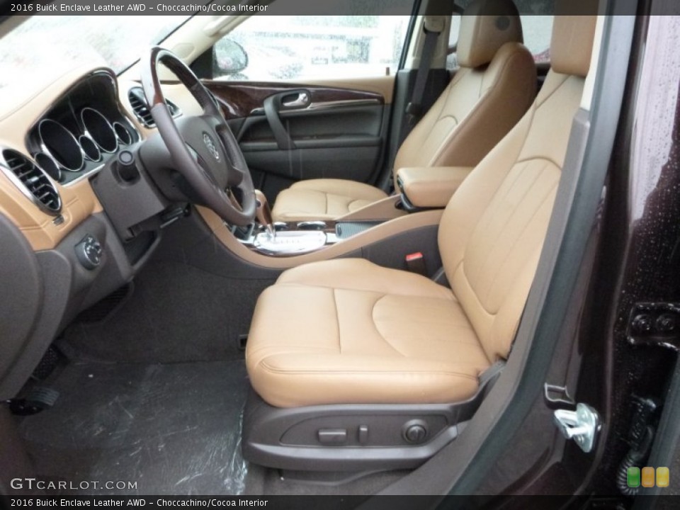 Choccachino/Cocoa Interior Front Seat for the 2016 Buick Enclave Leather AWD #107486001