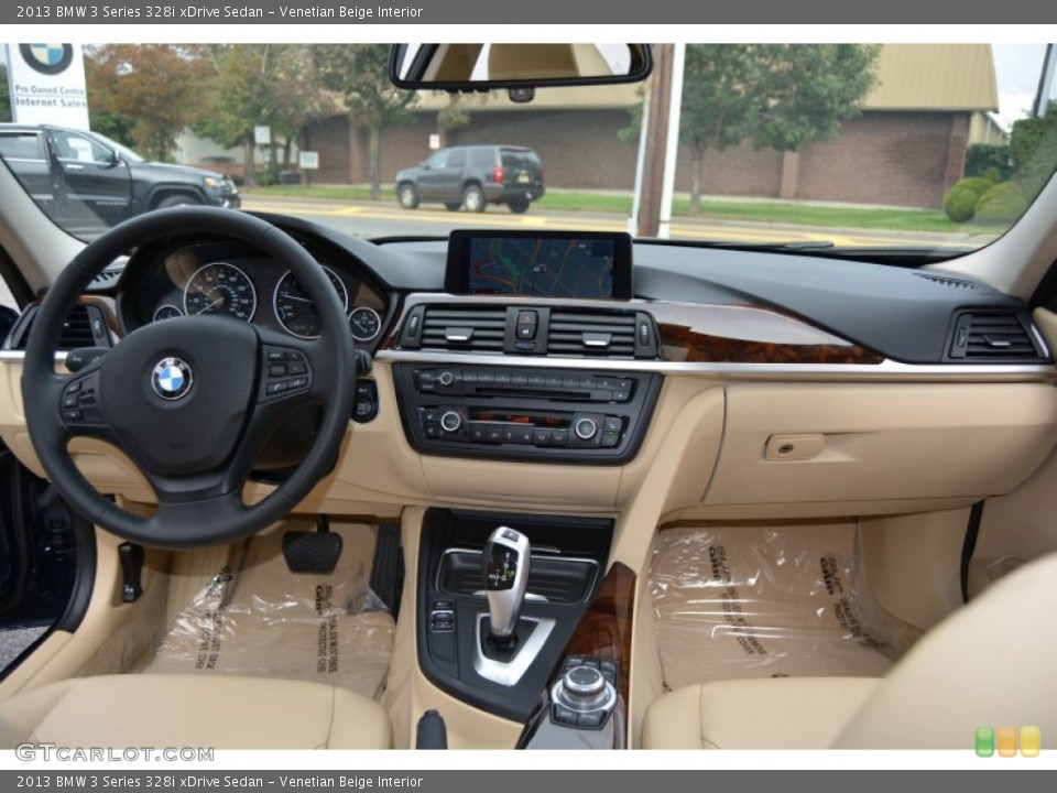 Venetian Beige Interior Dashboard for the 2013 BMW 3 Series 328i xDrive Sedan #107490120