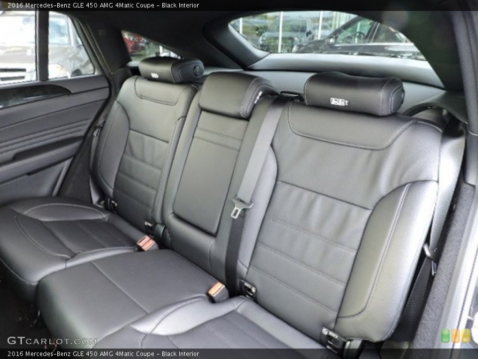Black Interior Rear Seat for the 2016 Mercedes-Benz GLE 450 AMG 4Matic Coupe #107490156