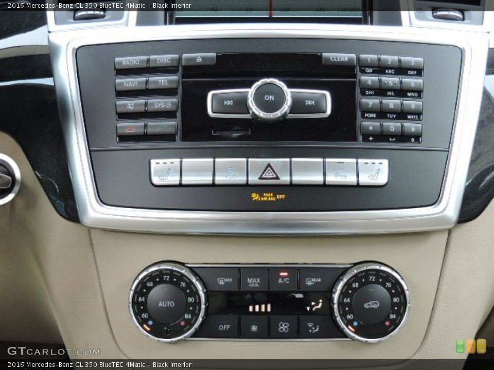 Black Interior Controls for the 2016 Mercedes-Benz GL 350 BlueTEC 4Matic #107490543